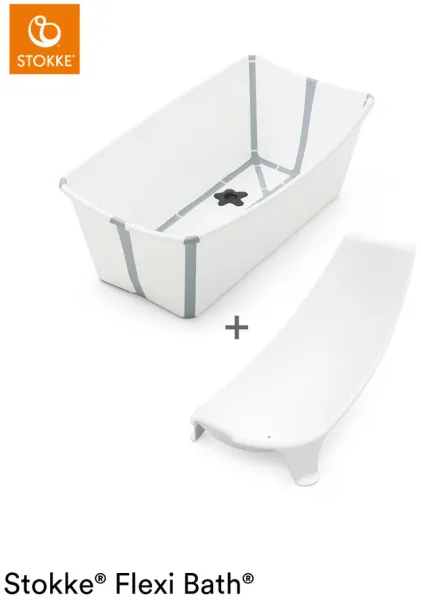 Flexi Bath und Neugeborenenstütze - weiß