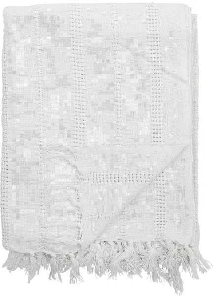 BLOOMINGVILLE Niccoline Plaid, Natur, Baumwolle B: 130cm, L: 150cm