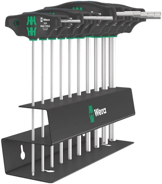 Wera 454/10 HF Set Imperial 2 T-Griff-Schraubendreher-Set Hex-Plus